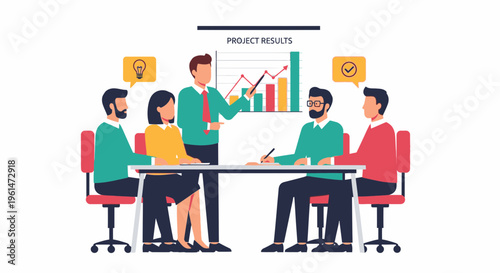 Business people sitting at meeting table 4.