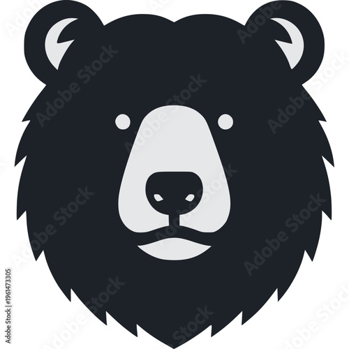 Grizzly Bear Icon Vector