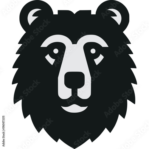 Grizzly Bear Icon Vector