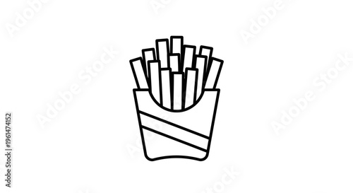 French fries in a container.