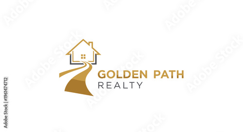 Golden Path Realty Company Logo Design.