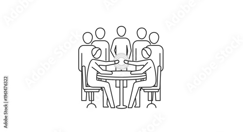 Business people sitting around table 3.