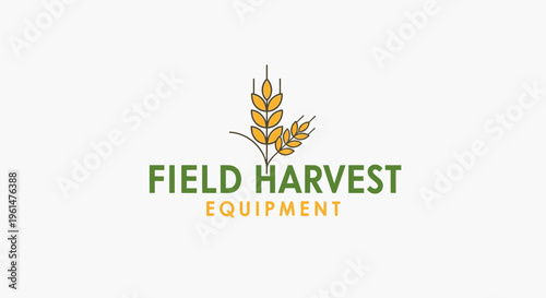 Harvest equipment company logo design.