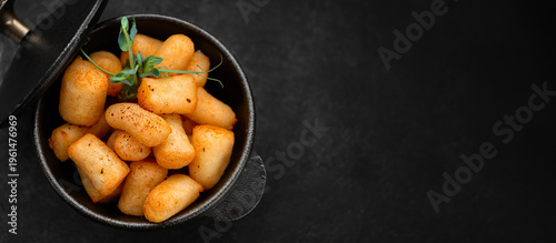 Crispy Golden Potato Gnocchi Dark