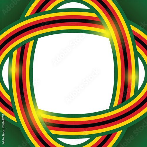 Zimbabwe Independence Day Frame Design for Celebration Events