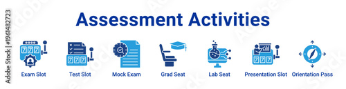 Assessment Activities Icon Banner and Collection
