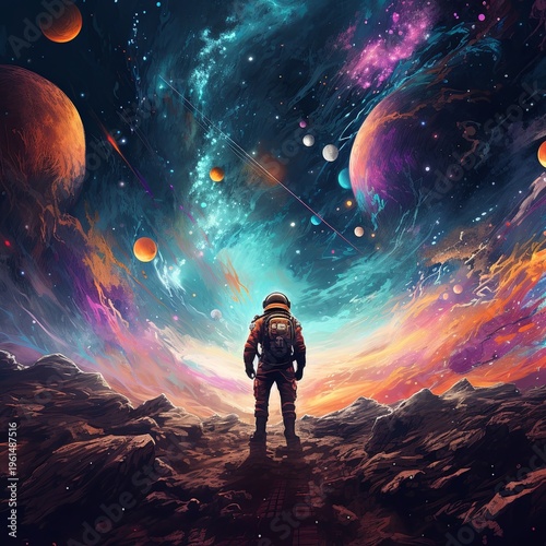 Astronaut s Cosmic Vision A Breathtaking Journey Through Space and Celestial Wonders Above