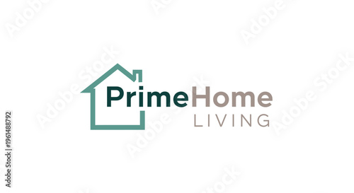 Prime Home Living Logo Design.