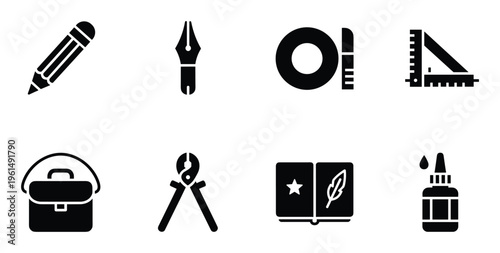 Art and design equipment tool set for drawing sketching graphic design and craft