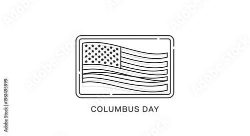 Stylized outline of the United States flag commemorating a significant historical observance