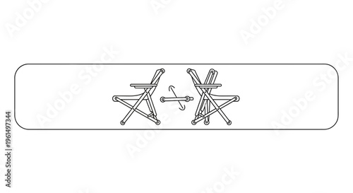 Clear visual guide demonstrating the functional transformation of a portable folding chair