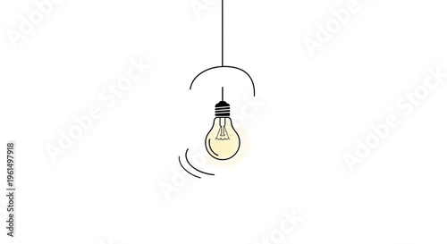 Conceptual bright lightbulb graphic representing new ideas, inspiration, and creative thought