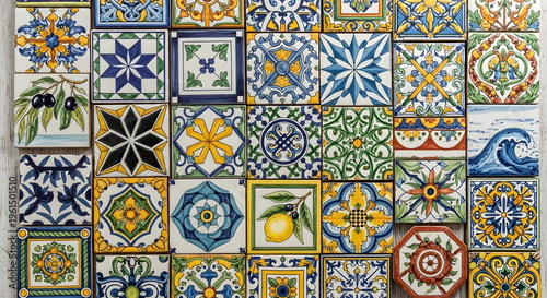 Colorful Ceramic Tiles Collection: Mediterranean, Moroccan, Portuguese Patterns