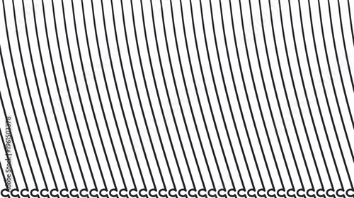 A striped texture with smooth curved lines and a row of circles at the bottom.
