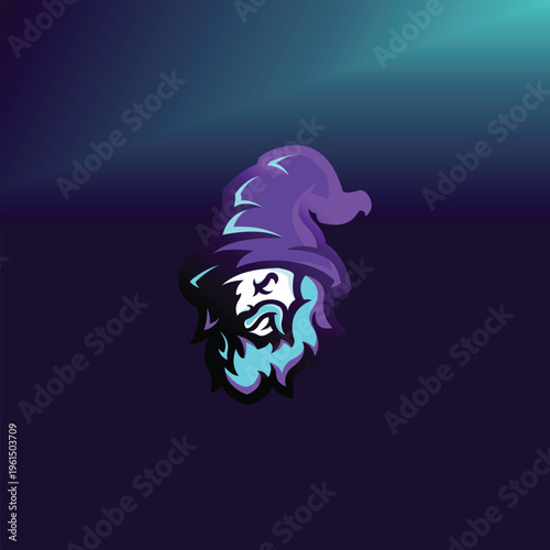 Mystical Wizards Portrait A Digital Illustration of Magic and Fantasy.