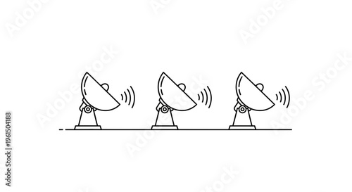 Advanced communication technology array transmitting and receiving vital digital signals worldwide
