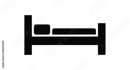 Vector illustration of bed icon