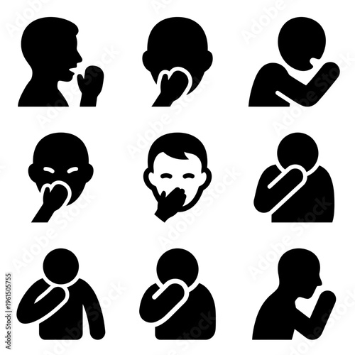 Collection of People Praying and Reflecting in Various Postures.