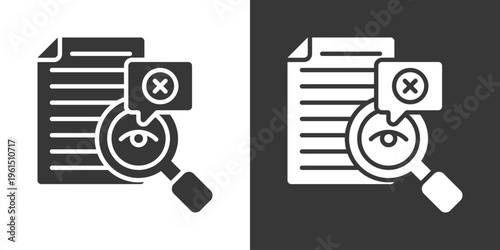 Proofreading Icon Set Vector Collection Isolated In Black And White