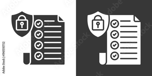 Terms Icon Set Vector Collection Isolated In Black And White