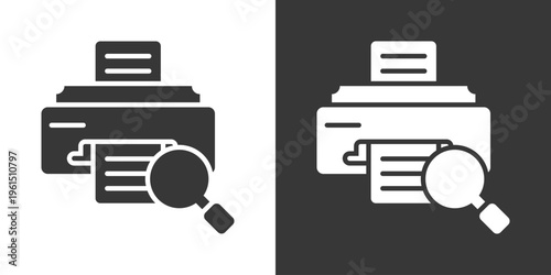 Reprint Icon Set Vector Collection Isolated In Black And White