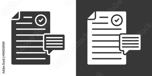 Book Review Icon Set Vector Collection Isolated In Black And White