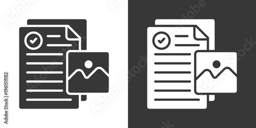 Format Icon Set Vector Collection Isolated In Black And White