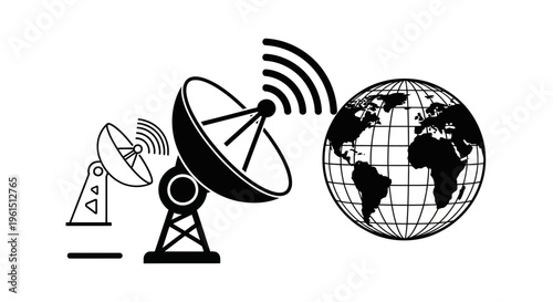 Satellite Dish Antenna Communication Technology.