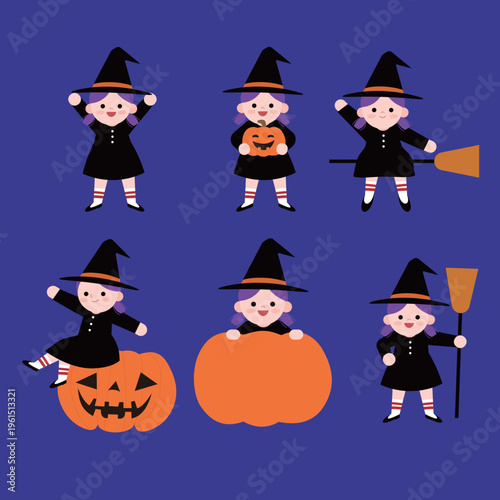 할로윈 마녀 일러스트