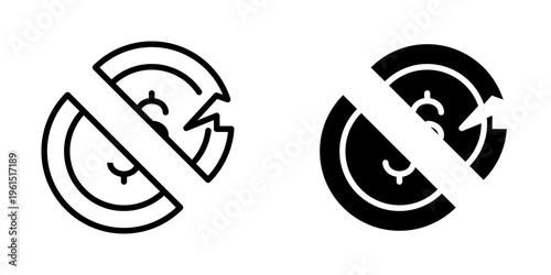 Collapse icon, element icon for design branding, print, and digital media