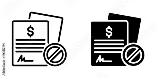 Contract icon, element icon for design branding, print, and digital media