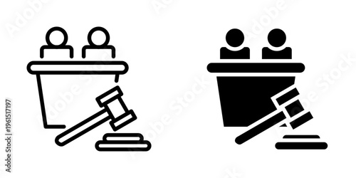 Judge icon, element icon for design branding, print, and digital media