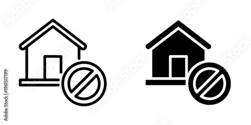 Eviction icon, element icon for design branding, print, and digital media