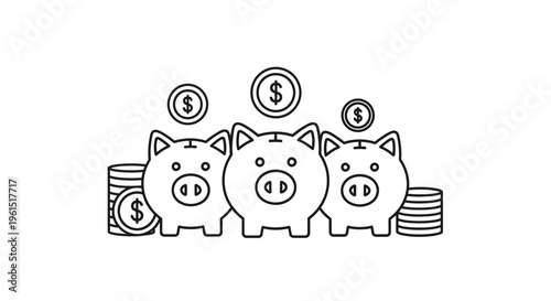 piggy bank with money