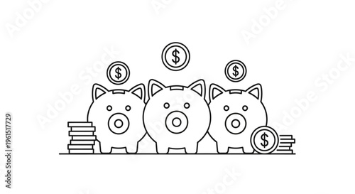 piggy bank with money