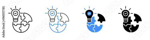 Problem Solving and Resolution Icon Vector Illustration Editable