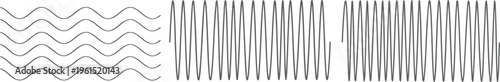 Abstract Sinusoidal Wave Frequency Pattern