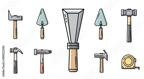 Collection of various hand tools.