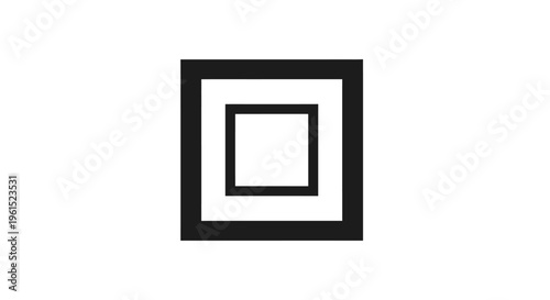 Black Square Frame Design Element.