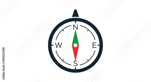 Compass Navigation Tool Direction Indicator.