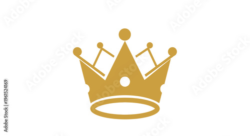Golden Crown Royal Symbol Jewelry Accessory.