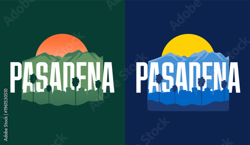 Pasadena California with beautiful natural views and skies