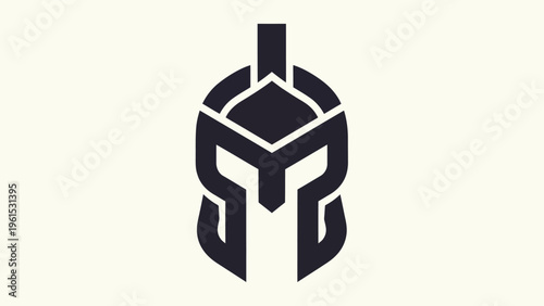Photos Abstract spartan helmet graphic design