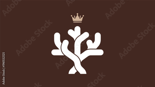 Foto Abstract tree crown design