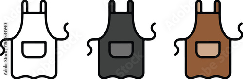 Identification badge and user profile vector icon set featuring minimalist employee ID cards and member avatar for corporate access and security design.