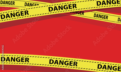 工業ハザードストライプの警告テープフレーム背景