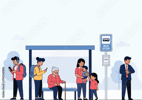 Vector illustration of a successful businessman and businesswoman using a laptop and cell phone to communicate office technology information
