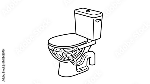 Closed toilet bowl with seat down in a standard bathroom setting, isolated white background.