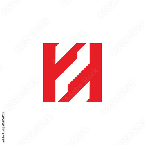 letter hz abstract stripes geometric negative space logo vector Free Download letter hz abstract stripes geometric negative space logo vector - GFXLoad