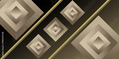 composition of lines, planes and geometric shapes with gradations of brown, gold and black that give a dynamic, elegant and luxurious impression as inspiration for applied art designs